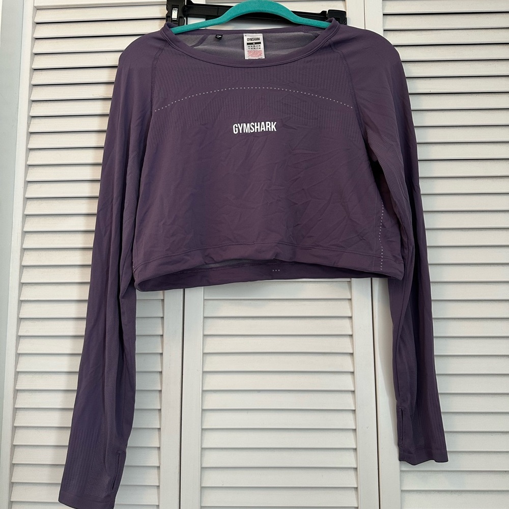 Gymshark Women's Long Sleeve Top in Deep Purple